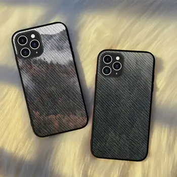 Mägi Metsa Telefoni Juhul Raske Leather Case for iPhone 11 12 13 Mini Pro Max 8 7 Plus SE 2020 X-XR, XS Coque