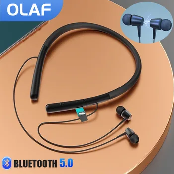OLAF TWS Bluetooth Kõrvaklapid Magnet Juhtmeta Kõrvaklapid Kaelus Peakomplekt Sport Joosta Veekindel Earbuds Koos Mic-TF-Mälukaart
