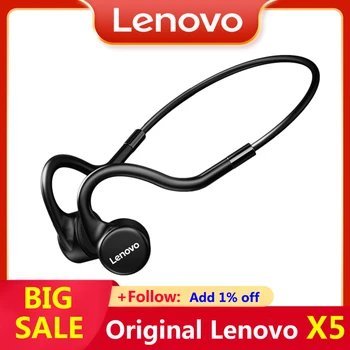 Originaal Lenovo X5 Luu Juhtivus Kõrvaklapid Bluetooth-Weadphones ipx8-ga-Veekindel Sport Earbuds TWS 8 gb Mälu Peakomplekt