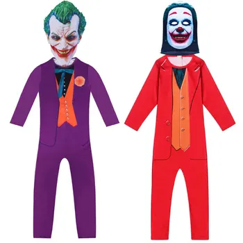 Poisid Tsirkuse Kloun, Riided, Laste Halloween Kostüümid Lapsed Cosplay Joker Riided Kombekas Laps Tulemuslikkuse