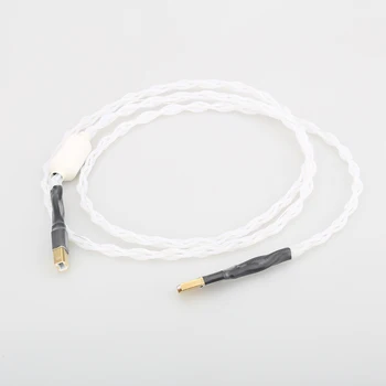 Puhas hõbe dekooder hifi palavik USB A - B) line DAC kaabel 1M usb audio hifi kaabel