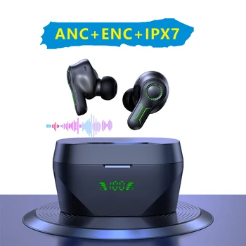 Päris Veekindel TWS ANC Fone Bluetooth Kõrvaklapid Müra Tühistamine Juhtmeta Kõrvaklapid Gaming Kõrvaklapid Koos Mikrofoniga Handfree Earbuds