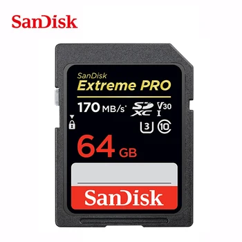 SanDisk Extreme PRO 64GB Tarjeta sd UHS-I 32GB sd kaart 128GB Mälu Kaart 256GB 1T carte Class10 sd Max95M/s U3 v30 eluviis kodukinosüsteemid 4K Kaamera