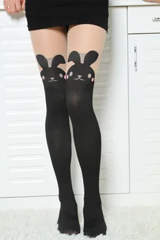 Seksikas naiste sukkpüksid net pingeline nailon prindi parempidises mesh võrk sukad täiskasvanud sukkpüksid slim küülik võltsitud reie sokid PR32