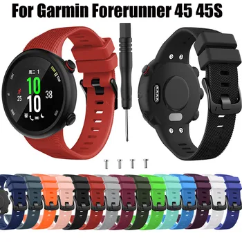 Silikoon Bänd Garmin Forerunner 45s 45 Smart Watchband Rihm Sport Asendamine Käepaela Värviline Käevõru Correa koos Tööriist