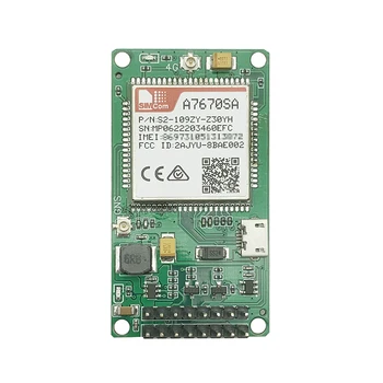SIMCOM A7670SA LTE Cat1 moodul arengu pardal koos SIM-kaardi pesa TTL UART GPS LTE-FDD B1/B3/B5/B7/B8/B20 GSM 900/1800MHz