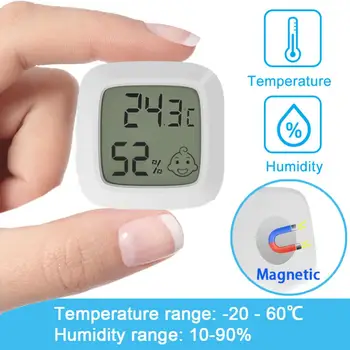 Sise-Mini Termomeeter Hygrometer Tuba LCD Digitaalne Elektrooniline Temperatuuri-Niiskuse Mõõtja Anduri Näidik ilmajaamas Kodu