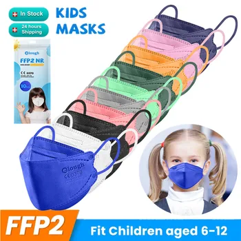 Sobivad 6-12 aastaste Lastega Mask CE FFP2 Mascarillas FPP2 Niños Lapse Kala Maskid 4 Kihti FPP2 Kinnitatud KN95 Lapsed Näo Maske FFP2mask