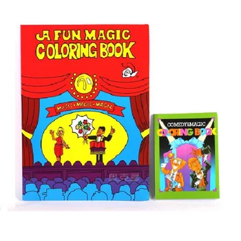 Tasuta Kohaletoimetamine Naljakas Värvimine Raamatu Komöödia Magic Raamatuid Close-up Street Magic Trikke Grimoire Spellbook Kid Laste Puzzle Mänguasjad