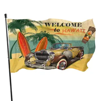 Tere tulemast Hawaii lipu Kodu Kaunistamiseks Väljas Decor Polüester Bannerid ja Lipud 90x150cm 120x180cm
