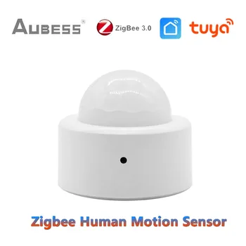 Tuya Zigbee Inimeste Liikumise Sensor Smart Home PIR Liikumisandur Detektor Turvalisuse SmartLife APP Kontrolli Töö ZigBee Värav