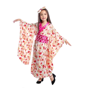 Tüdrukud Aasia Printsess Jaapani Geisha Lapse Pidulik Kimono Riigi Halloween Kostüüm