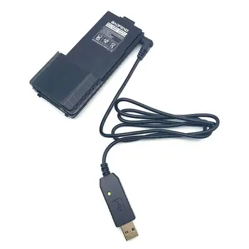 USB Laadija Kaabel Märgutuli Walkie Talkie jaoks BaoFeng UV-5R Pikendada Aku BF-UVB3 Pluss Batetery Ham Raadio