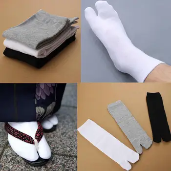 UUS 1Pairs Hingav Kaks Sõrme Bambusest Sokid Praktiline Unisex Jaapani Kimono Flip Flop Sandal Split Varba Tabi Sokid