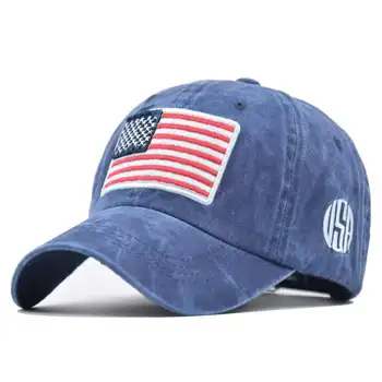 Uus Pestud Baseball Cap Mehed Taktikaline Armee Puuvill Sõjalise Isa Müts USA Ameerika Lipu Unisex Hip-Hop Müts Sport Mütsid Isa Mütsid 2021