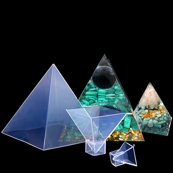 Vedelik Kõrge Läbipaistvuse Püramiid Silikoonist Vormi Püramiid UV-Crystal Epoksüvaik Hallituse DIY siseministeeriumi Teenetemärgi Kaunistused Hallituse