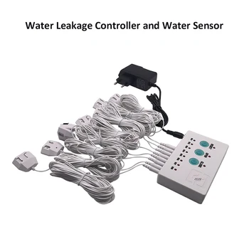 veelekke andur-detektori WLD-808 de fugas de agua häire-ja 8pcs vee sensor smart home security kaitse