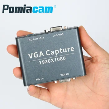 VGA USB jäädvustada 1080P ja audio video capture, Video Capture Kaart toetab UVC/UAC standard --VGA LOOP väljund