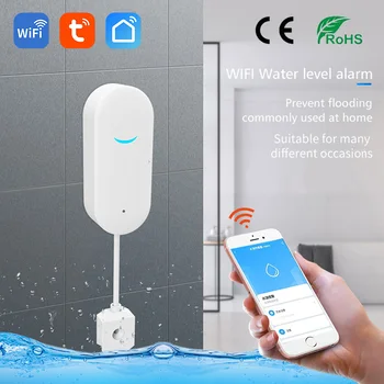 WiFi Tuya Smart Elu Mini Kodus Vee Lekke Detektor Köök, Vannituba Lekke Andur APP Hoiatavad Alarm Vältida Vee Torude Lõhkemisest