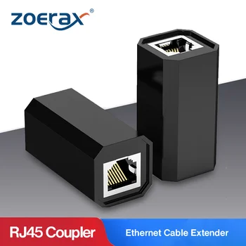 ZoeRax 5TK Keystone Jack RJ45 Coupler Ethernet Inline-Liides Pistikud Cat5e Cat6 Cat7 Piksekaitse Extender Adapter