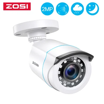ZOSI 1080P 2MP H. 265 TVI CCTV Video Home Security Nightvision Veekindel Bullet Kaamera Järelevalve Süsteemi DVR Komplektid videcam